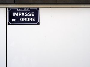 L'impasse de l'ordre