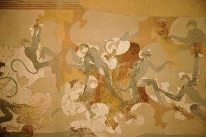 Les fresques d'Akrotiri,civilisations cycladique et minoenne/The frescoes  of Akrotiri, cyclidic and minoan civilizations