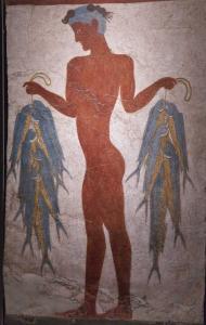 Les fresques de la procession nautique d'Akrotiri,civilisations cycladique et minoenne/The frescoes of the nautical procession of Akrotiri, cyclidic and minoan civilizations
