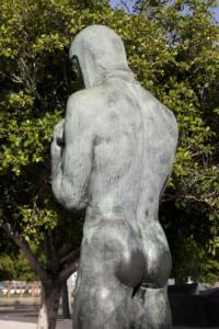 Ténérife en décembre,  Santa Cruz, place d'Espagne, mémorial aux victimes de la guerre civile espagnole.